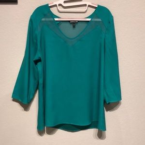 Emerald green blouse